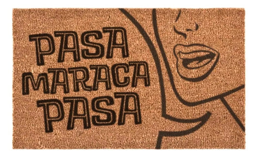 Limpiapiés choapino "Pasa Maraca Pasa"