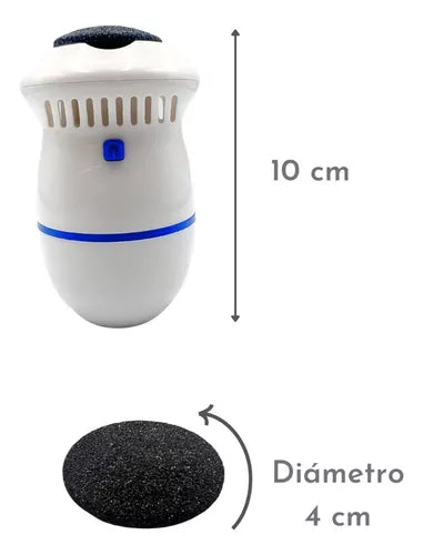 Removedor eléctrico de callos recargable