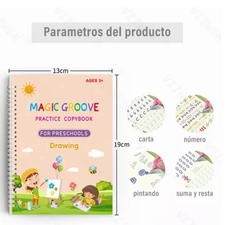 Set de cuadernos mágicos reutilizables