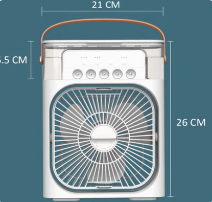 Ventilador portátil con humidificador